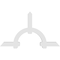 Ekena Millwork Ericson Architectural Grade PVC Gable Bracket, 84"W x 49"H x 4"D x 6"F, 14/12 Pitch GBP084X49X0406ERI00 - alternate 5